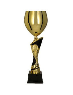 Puchar metalowy złoto-czarny emira bk 2