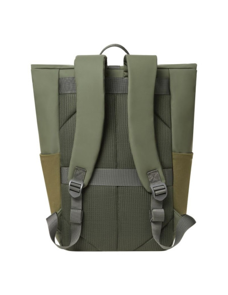 Rivacase eden plecak plecak podróżny oliwkowy skóra woskowana (pull up), poliester, przetworzony politereftalan etylenu (rpet)