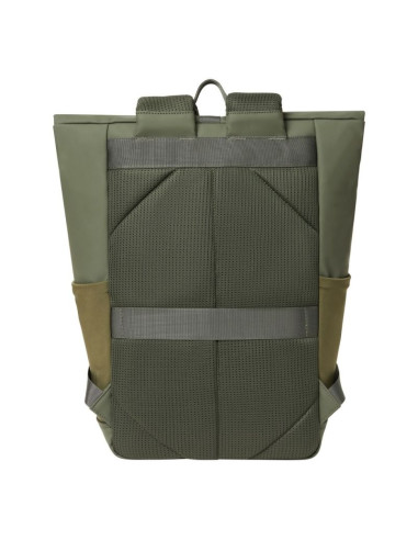 Rivacase eden plecak plecak podróżny oliwkowy skóra woskowana (pull up), poliester, przetworzony politereftalan etylenu (rpet)