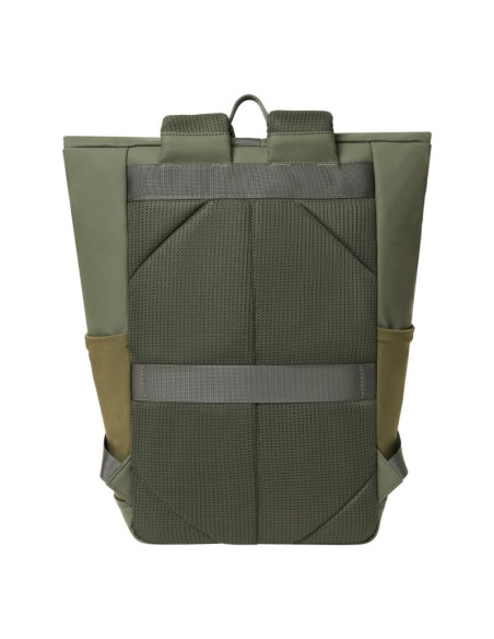 Rivacase eden plecak plecak podróżny oliwkowy skóra woskowana (pull up), poliester, przetworzony politereftalan etylenu (rpet)