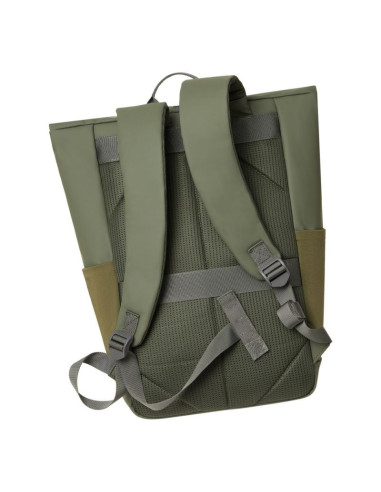Rivacase eden plecak plecak podróżny oliwkowy skóra woskowana (pull up), poliester, przetworzony politereftalan etylenu (rpet)