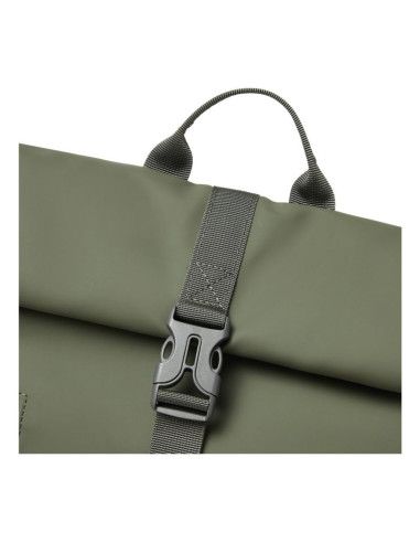 Rivacase eden plecak plecak podróżny oliwkowy skóra woskowana (pull up), poliester, przetworzony politereftalan etylenu (rpet)