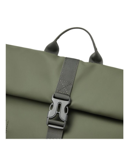 Rivacase eden plecak plecak podróżny oliwkowy skóra woskowana (pull up), poliester, przetworzony politereftalan etylenu (rpet)