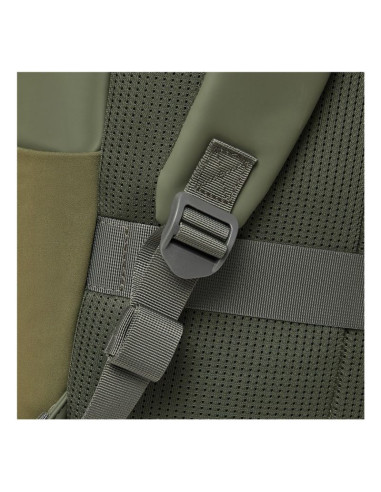 Rivacase eden plecak plecak podróżny oliwkowy skóra woskowana (pull up), poliester, przetworzony politereftalan etylenu (rpet)