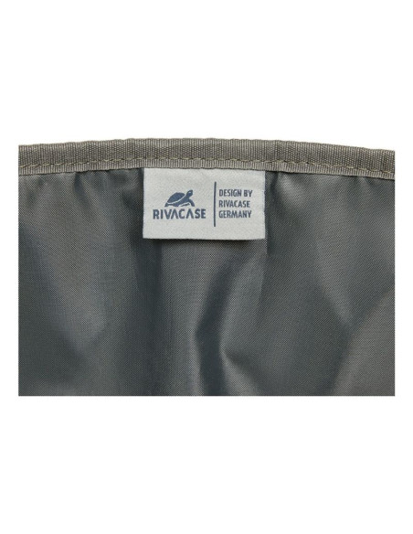 Rivacase eden plecak plecak podróżny oliwkowy skóra woskowana (pull up), poliester, przetworzony politereftalan etylenu (rpet)