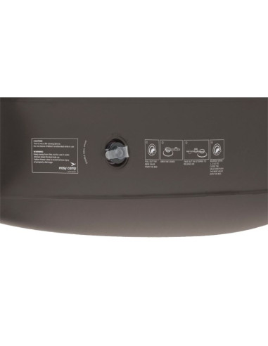 Easy camp 420072 fotel nadmuchiwany leżak kempingowy brązowy