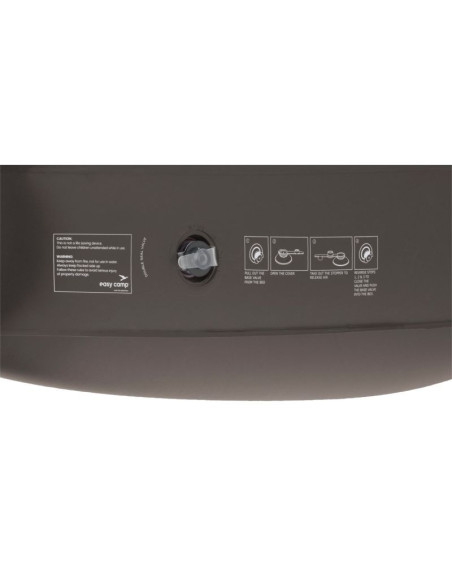 Easy camp 420072 fotel nadmuchiwany leżak kempingowy brązowy