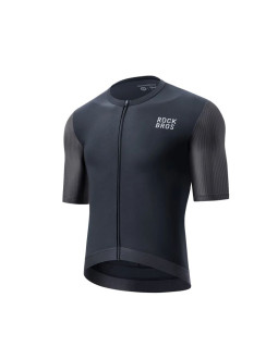 Koszulka rowerowa rockbros 15200025 z krótkim rękawem rozmiar xxl - czarna