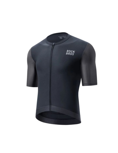 Koszulka rowerowa rockbros 15200025 z krótkim rękawem rozmiar xxl - czarna