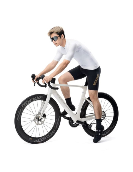 Koszulka rowerowa rockbros 15200025 z krótkim rękawem rozmiar xxl - biała
