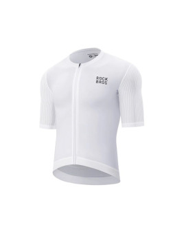 Koszulka rowerowa rockbros 15200025 z krótkim rękawem rozmiar xxxl - biała