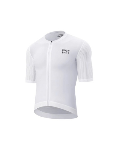 Koszulka rowerowa rockbros 15200025 z krótkim rękawem rozmiar xxxl - biała