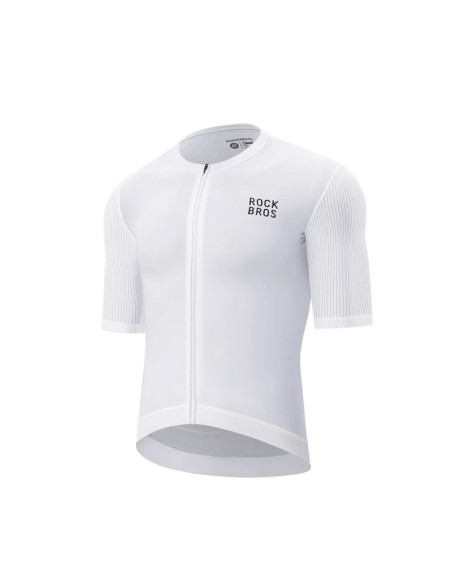 Koszulka rowerowa rockbros 15200025 z krótkim rękawem rozmiar xxxl - biała