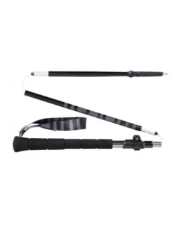 Kije trekkingowe viking kettera pro long grip trekking 37-135cm, czarne 2