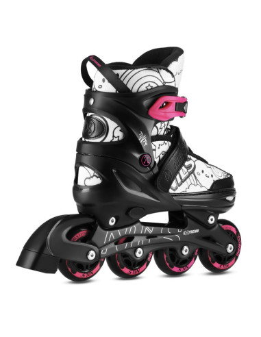 Nh10907 4w1 łyżworolki z wym. płozą hokejową tinty różowe rozm. m(35-38) nils extreme