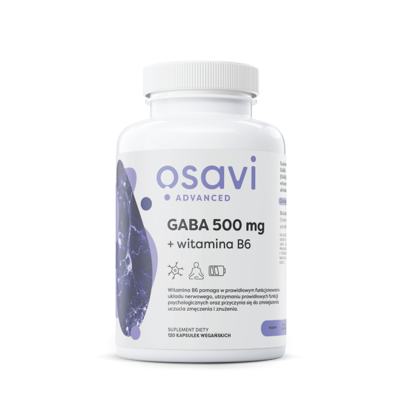 GABA 500 mg + witamina B6 (120 kaps.)