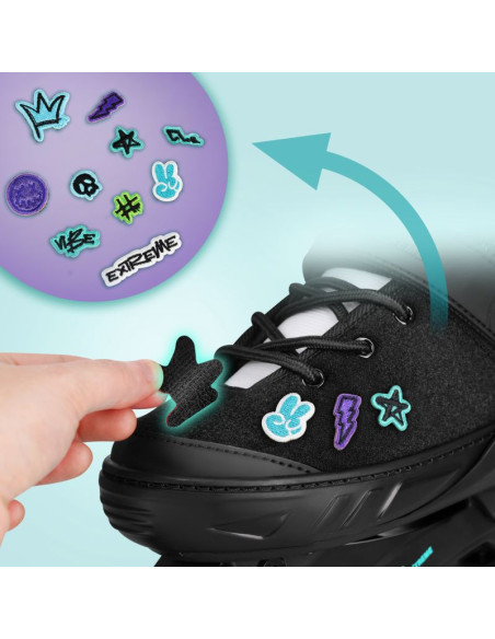 Na2053a łyżworolki vibe turkusowe rozm. xs(29-32) nils extreme