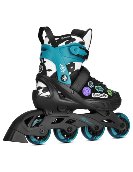 Na2053a łyżworolki vibe turkusowe rozm. xs(29-32) nils extreme