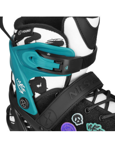 Na2053a łyżworolki vibe turkusowe rozm. xs(29-32) nils extreme