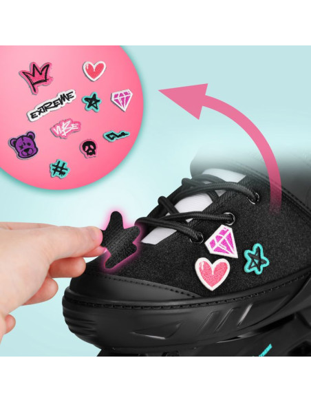 Na2053a łyżworolki vibe różowe rozm. s(33-36) nils extreme