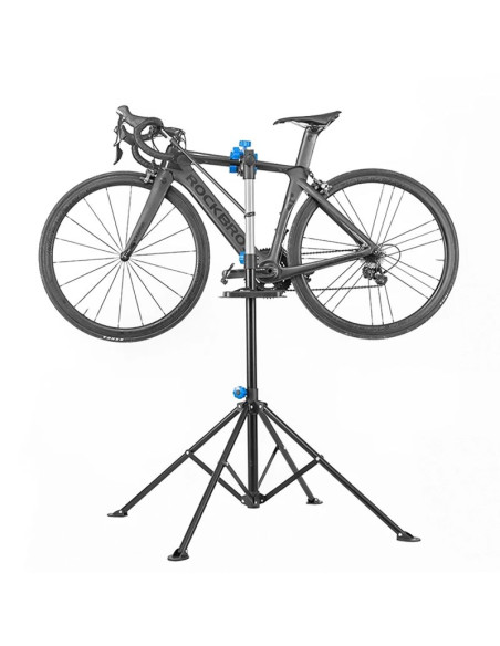 Stojak serwisowy rockbros mp-02 do rowerów z pokrętłami podłogowy - czarny