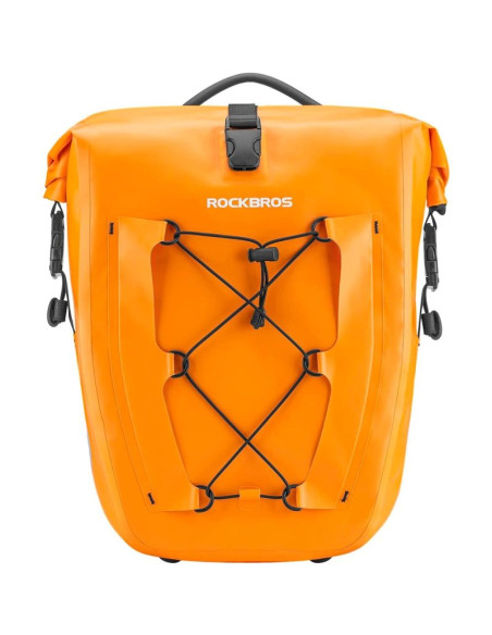 Torba rowerowa rockbros 30140022003 wodoodporna na bagażnik - pomarańczowa