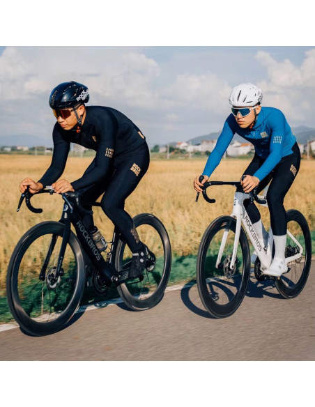 Spodnie rowerowe z szelkami rockbros ydck012-1 długie polarowe z wkładką rozmiar l - czarne