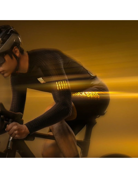 Koszulka rowerowa rockbros ydcx008 diamond z długim rękawem rozmiar xs - czarna