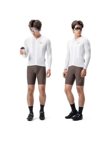 Koszulka rowerowa rockbros ydcx008 diamond z długim rękawem rozmiar m - biała