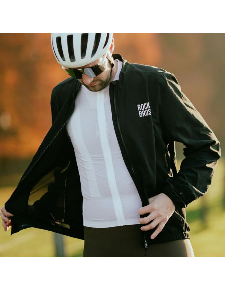 Koszulka rowerowa rockbros ydcx008 diamond z długim rękawem rozmiar l - biała