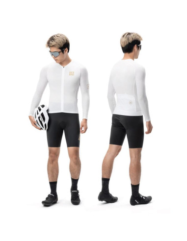 Koszulka rowerowa rockbros ydcx008 diamond z długim rękawem rozmiar xxl - biała