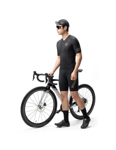 Koszulka rowerowa rockbros yddx011 diamond z krótkim rękawem rozmiar m - czarna