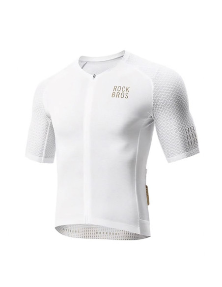 Koszulka rowerowa rockbros yddx011 diamond z krótkim rękawem rozmiar s - biała