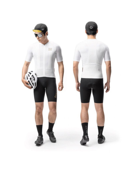 Koszulka rowerowa rockbros yddx011 diamond z krótkim rękawem rozmiar l - biała