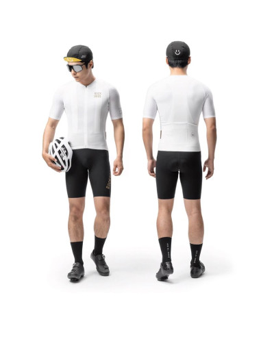 Koszulka rowerowa rockbros yddx011 diamond z krótkim rękawem rozmiar xxl - biała