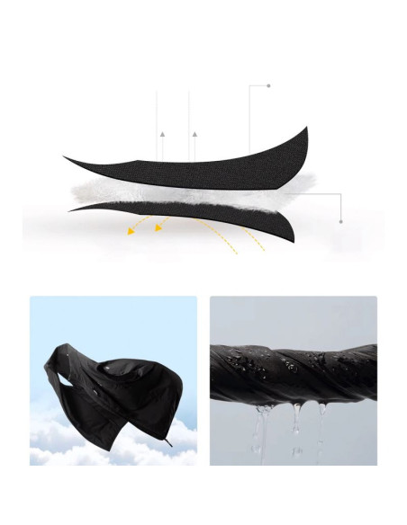 Kamizelka termiczna rockbros mj012 rozmiar s - czarna