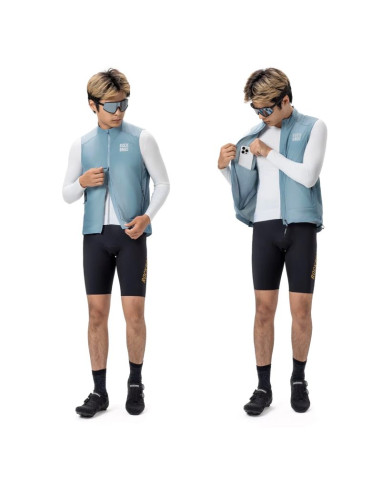 Kamizelka wiatroodporna rockbros ydmj003 wiosna/jesień rozmiar l - niebieska