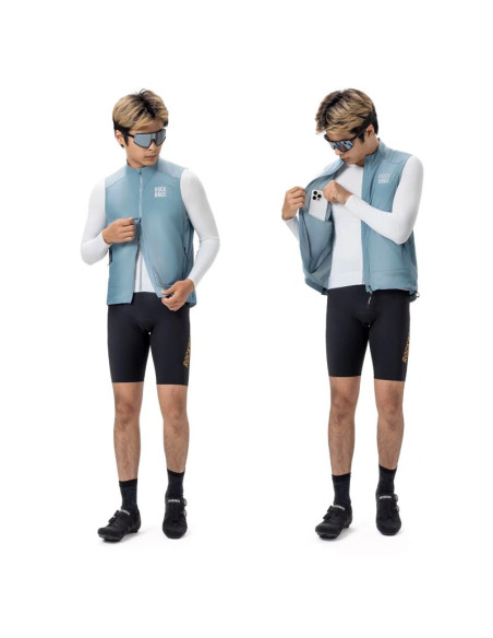 Kamizelka wiatroodporna rockbros ydmj003 wiosna/jesień rozmiar xxl - niebieska