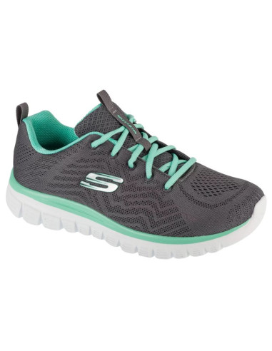 Skechers graceful - get connected 12615w-ccgr szare 37