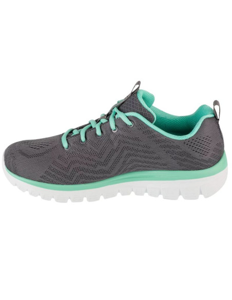 Skechers graceful - get connected 12615w-ccgr szare 37