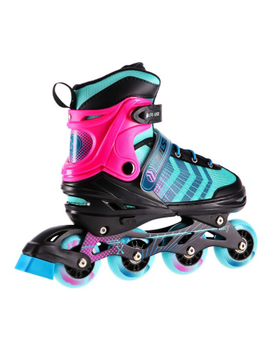 Nh18192a 4w1 czarno-fioletowe rozm. m(34-38) łyżworolki z wym. pł. hokejową nils extreme