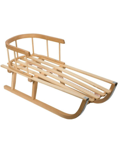 Sanki drewniane nina z oparciem