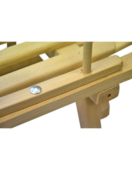 Sanki drewniane nina z oparciem