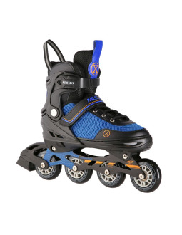 Nh18188a 2w1 czarno-pomarańczowe rozm.s(29-33) łyżworolki z wym. pł. hokejową nils extreme