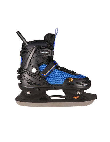Nh18188a 2w1 czarno-pomarańczowe rozm.s(29-33) łyżworolki z wym. pł. hokejową nils extreme
