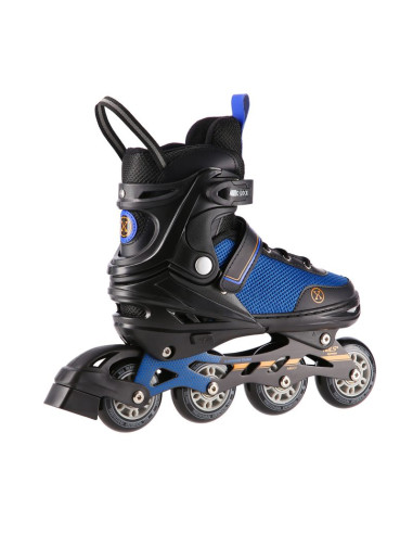 Nh18188a 2w1 czarno-pomarańczowe rozm.m(34-38) łyżworolki z wym. pł. hokejową nils extreme