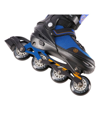 Nh18188a 2w1 czarno-pomarańczowe rozm.m(34-38) łyżworolki z wym. pł. hokejową nils extreme