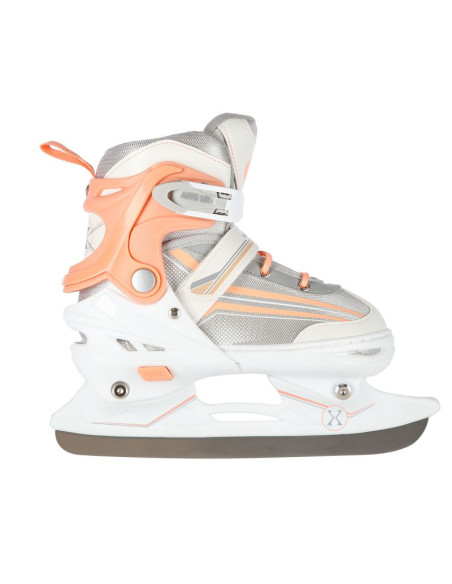 Łyżworolki nils extreme nh18190 2w1 biało-różowe rozm. l (39-43) z wymienną płozą hokejową