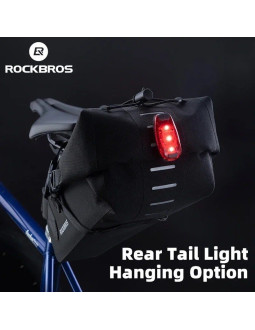 Torba rowerowa rockbros 30130061001 pod siodełko 3l - czarna