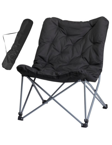 Fotel campingowy high deluxe z poduszką antracyt redcliffs